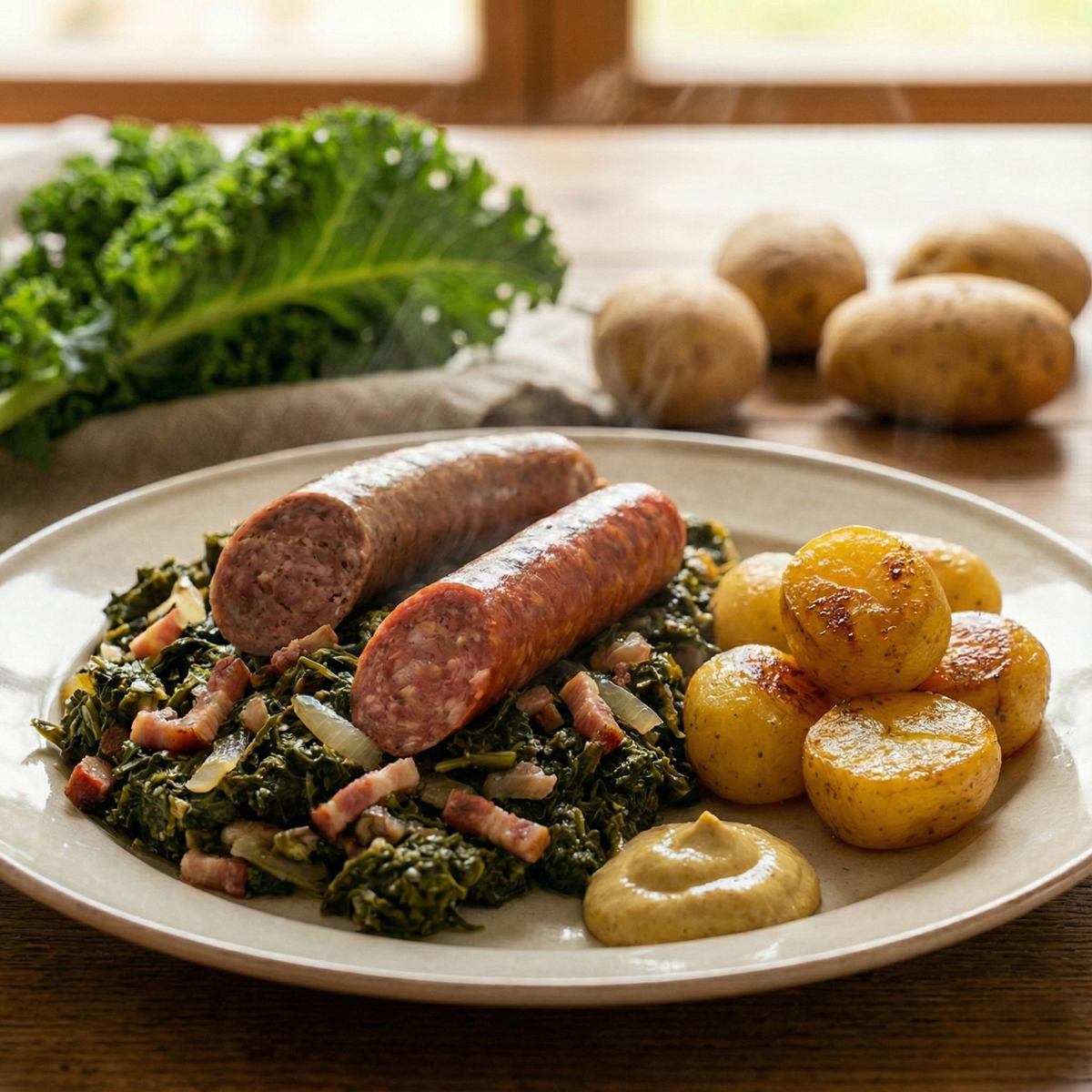 Lüneburger Grünkohl: Das Originalrezept mit Pinkel &amp; Kartoffeln ...