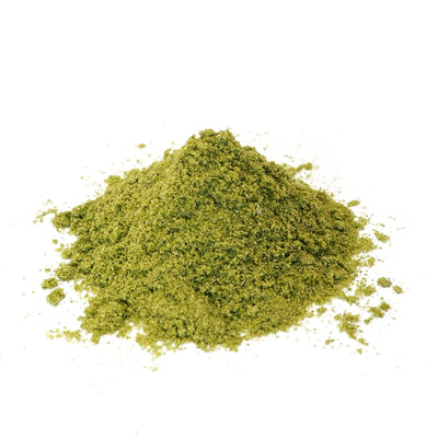 Gerstengras Pulver Haufen